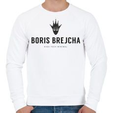 PRINTFASHION Boris Brejcha High-Tech Minimal - Férfi pulóver - Fehér