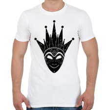 PRINTFASHION Boris Brejcha - Jelly Mask - Férfi póló - Fehér férfi póló