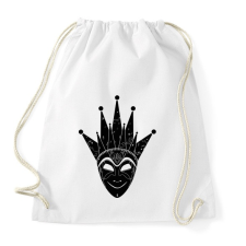 PRINTFASHION Boris Brejcha - Jelly Mask - Sportzsák, Tornazsák - Fehér tornazsák