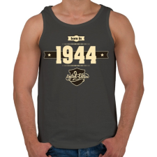 PRINTFASHION born-in-1944-cream-choco - Férfi atléta - Sötétszürke atléta, trikó