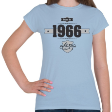 PRINTFASHION born-in-1966-(dark&lightgrey) - Női póló - Világoskék
