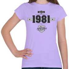 PRINTFASHION born-in-1981-(dark&lightgrey) - Női póló - Viola női póló