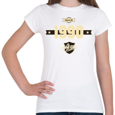 PRINTFASHION born-in-1990-cream-choco - Női póló - Fehér női póló