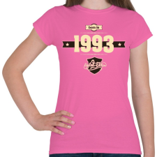 PRINTFASHION born-in-1993-cream-choco - Női póló - Rózsaszín női póló