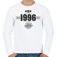 PRINTFASHION born-in-1996-(dark&lightgrey) - Férfi pulóver - Fehér