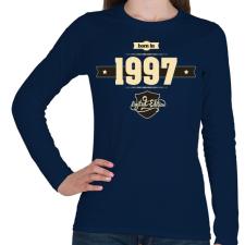 PRINTFASHION born-in-1997-cream-choco - Női hosszú ujjú póló - Sötétkék női póló