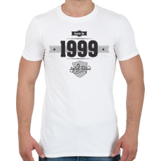 PRINTFASHION born-in-1999-(dark&lightgrey) - Férfi póló - Fehér