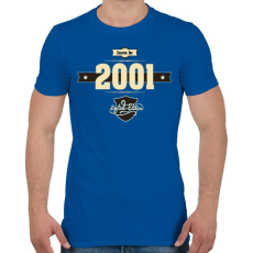 PRINTFASHION born-in-2001-cream-choco - Férfi póló - Királykék