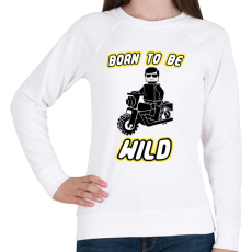 PRINTFASHION born-to-be-wild-black - Női pulóver - Fehér