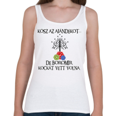 PRINTFASHION Boromir kockát hozott volna - Női atléta - Fehér
