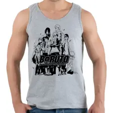 PRINTFASHION Boruto - Férfi atléta - Sport szürke atléta, trikó