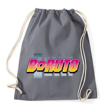 PRINTFASHION BORUTO logo színes - Sportzsák, Tornazsák - Grafitszürke tornazsák