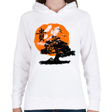 PRINTFASHION bosai - Női kapucnis pulóver - Fehér női pulóver, kardigán