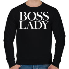 PRINTFASHION Boss Lady - Férfi pulóver - Fekete férfi pulóver, kardigán
