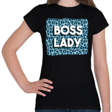 PRINTFASHION Boss lady - Női póló - Fekete női póló