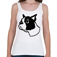 PRINTFASHION Boston terrier - Draw - Női atléta - Fehér