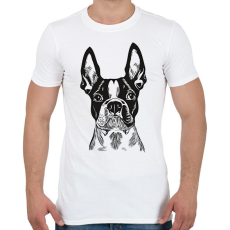 PRINTFASHION boston terrier - Férfi póló - Fehér
