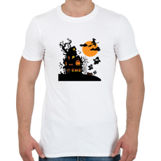 PRINTFASHION Boszis Halloween - Férfi póló - Fehér