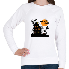 PRINTFASHION Boszis Halloween - Női pulóver - Fehér