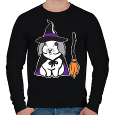 PRINTFASHION boszorkány nyuszi - Férfi pulóver - Fekete