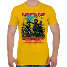 PRINTFASHION Boszorkányégetés - Férfi póló - Sárga férfi póló