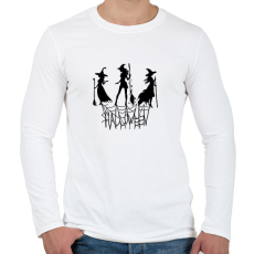 PRINTFASHION Boszorkányos Halloween - Férfi hosszú ujjú póló - Fehér