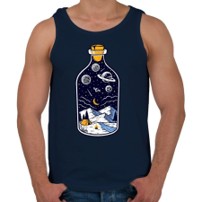 PRINTFASHION Bottle of the night - Férfi atléta - Sötétkék atléta, trikó