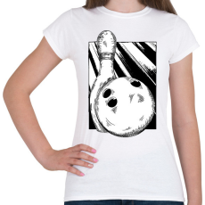 PRINTFASHION Bowling - Női póló - Fehér