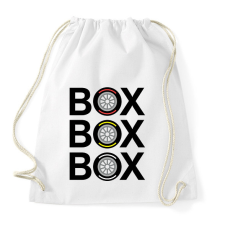 PRINTFASHION box box box - Sportzsák, Tornazsák - Fehér tornazsák