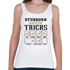 PRINTFASHION Boxer tricks - Női atléta - Fehér