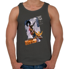 PRINTFASHION BOY - Férfi atléta - Sötétszürke atléta, trikó