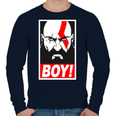 PRINTFASHION Boy - Férfi pulóver - Sötétkék