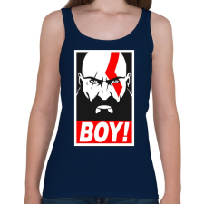 PRINTFASHION Boy - Női atléta - Sötétkék női trikó