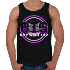 PRINTFASHION Boy With Luv BTS - Férfi atléta - Fekete