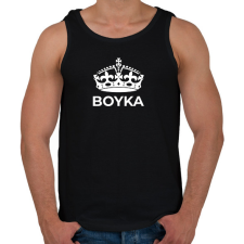 PRINTFASHION BOYKA 2 - Férfi atléta - Fekete atléta, trikó