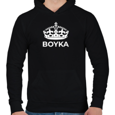 PRINTFASHION BOYKA 2 - Férfi kapucnis pulóver - Fekete