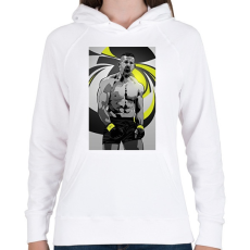 PRINTFASHION BOYKA - Női kapucnis pulóver - Fehér