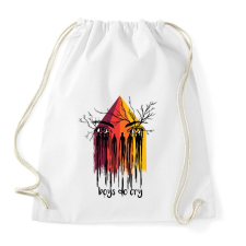 PRINTFASHION boys do cry - Sportzsák, Tornazsák - Fehér tornazsák