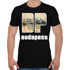 PRINTFASHION bp budapest - Férfi póló - Fekete