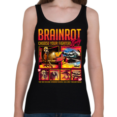 PRINTFASHION Brainrot Italy Choose your fighter - Női atléta - Fekete