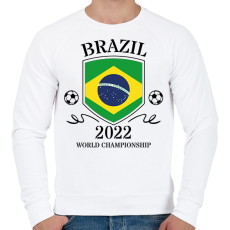PRINTFASHION Brazil 2022 - Férfi pulóver - Fehér