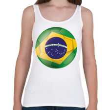 PRINTFASHION Brazil labda - Női atléta - Fehér női trikó