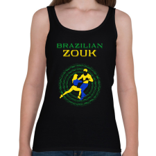 PRINTFASHION Brazilian Zouk táncos S0201-forBlack - Női atléta - Fekete női trikó