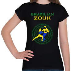 PRINTFASHION Brazilian Zouk táncos S0201-forBlack - Női póló - Fekete