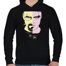 PRINTFASHION brBA - Férfi kapucnis pulóver - Fekete