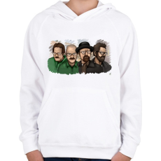 PRINTFASHION Breaking bad - Gyerek kapucnis pulóver - Fehér