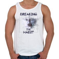 PRINTFASHION breakingthehabbit-01.png - Férfi atléta - Fehér
