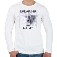 PRINTFASHION breakingthehabbit-01.png - Férfi hosszú ujjú póló - Fehér férfi póló