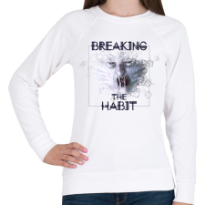 PRINTFASHION breakingthehabbit-01.png - Női pulóver - Fehér női pulóver, kardigán