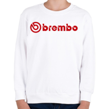 PRINTFASHION Brembo logo - Gyerek pulóver - Fehér gyerek pulóver, kardigán